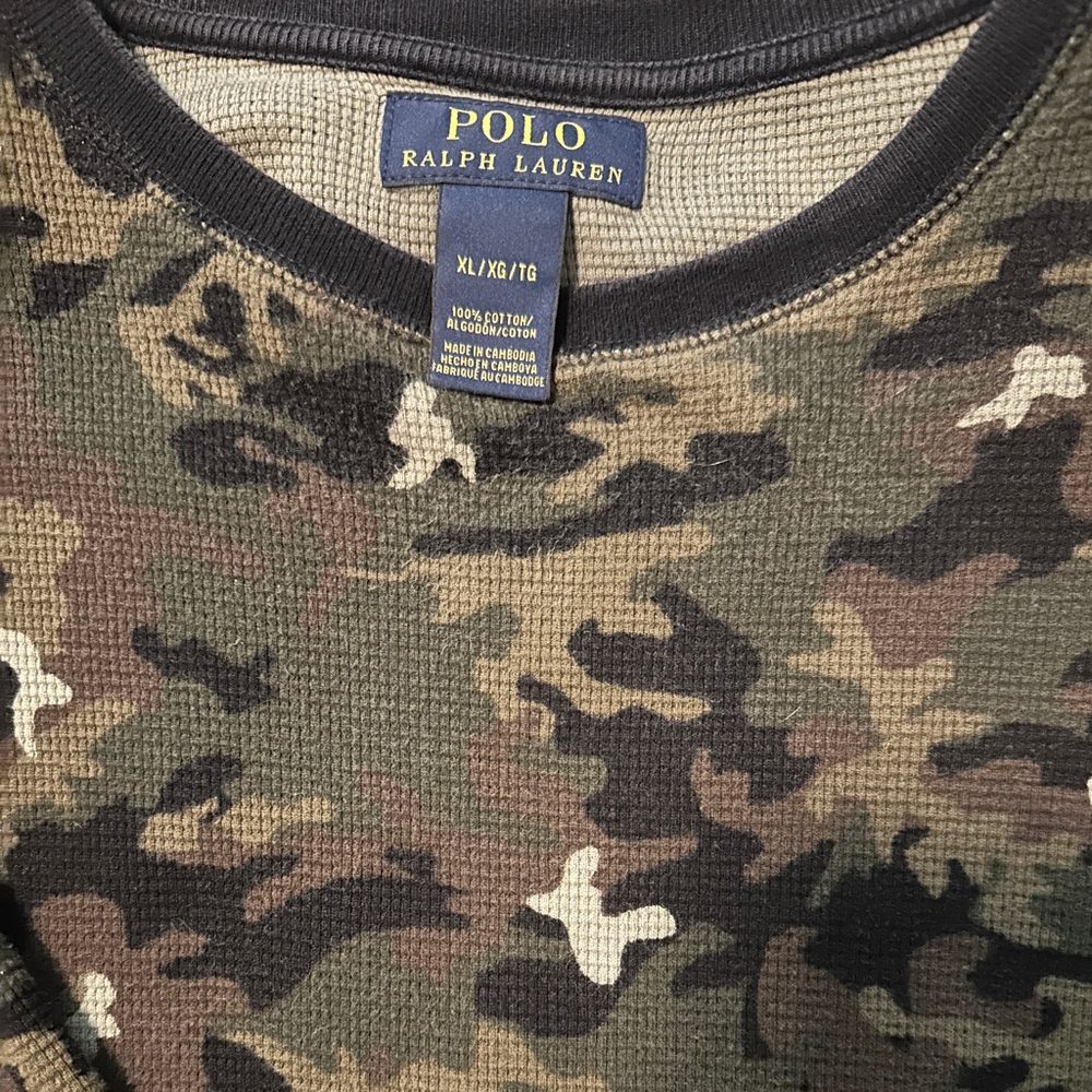 Polo long sleeve shirt in XL size.